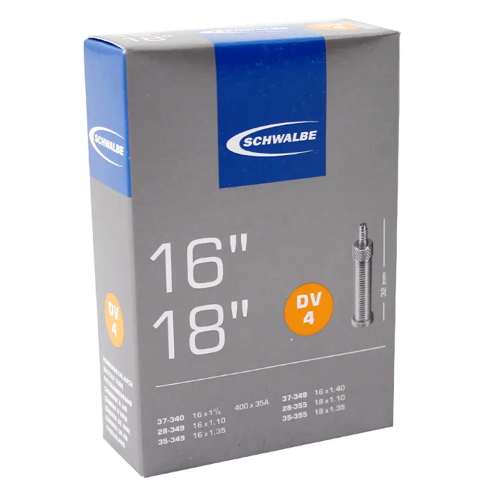 Schwalbe bnb DV4 16 x 1 3/8 - 18 x 1.35 hv 32mm Zwart