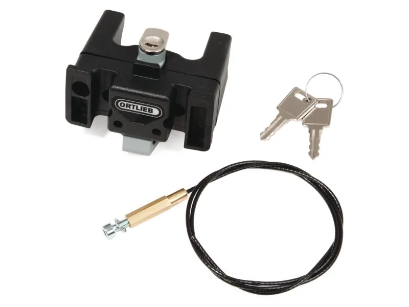 Ortlieb Stuurtas montage-set e185 met slot Zwart