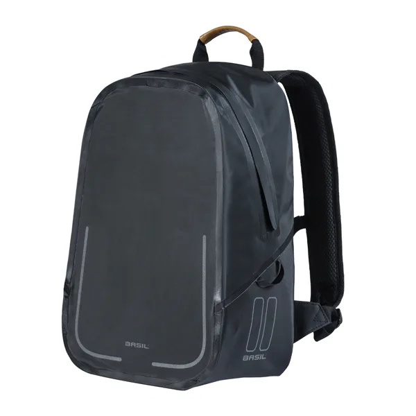 Basil rugtas backpack Urban dry matt black RUGTAS 18L MAT ZWART