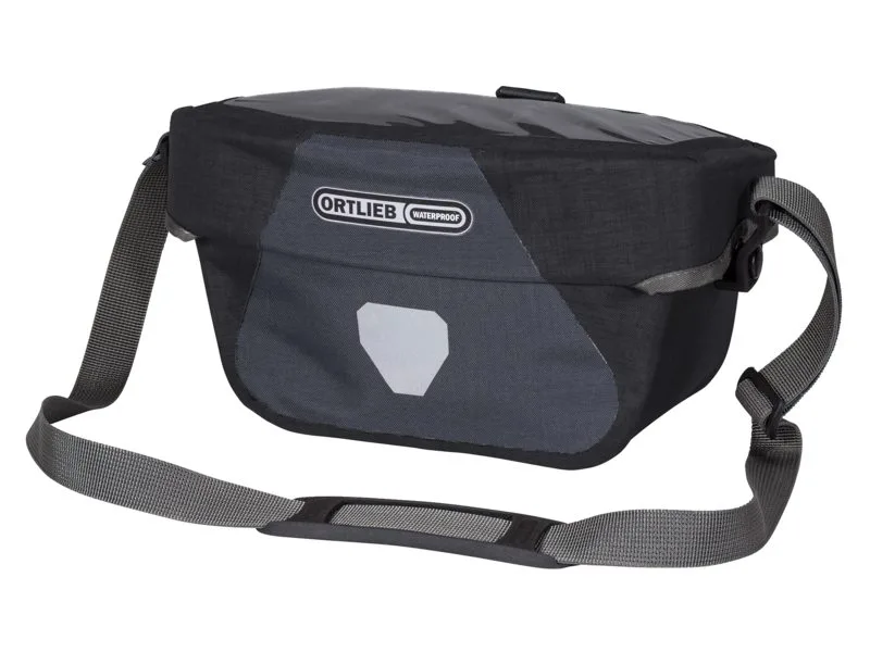 Ortlieb Stuurtas ultimate six plus f3634 graniet-zwart 5l Speciaal Wit