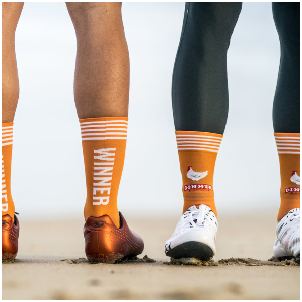 Sockeloen Fietsokken winner winner chicken dinner - Afbeelding 4