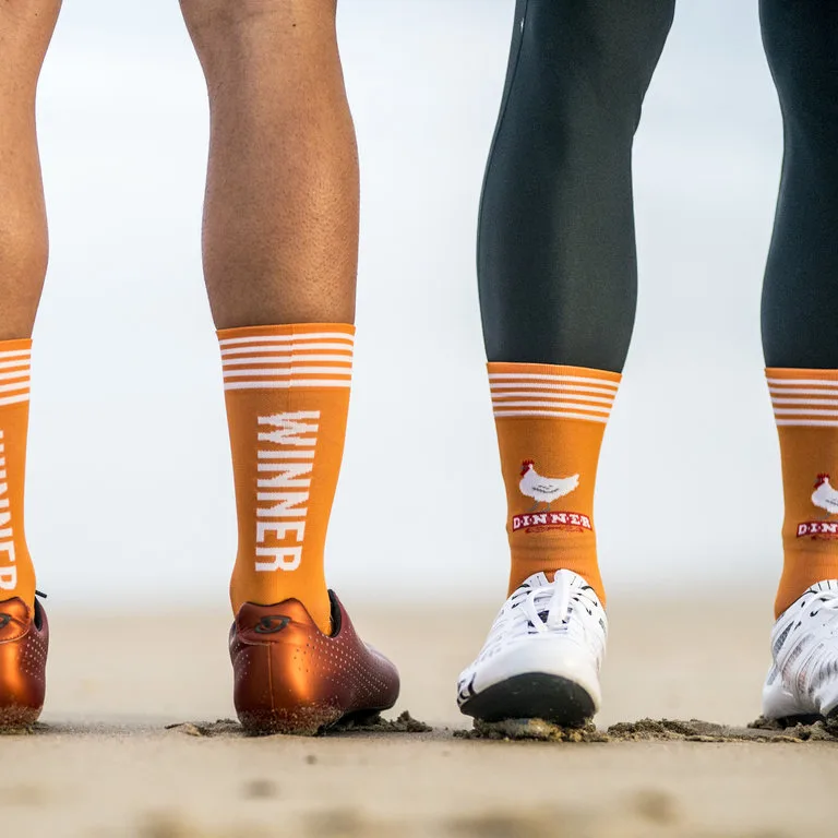 Sockeloen Fietsokken winner winner chicken dinner - Afbeelding 4