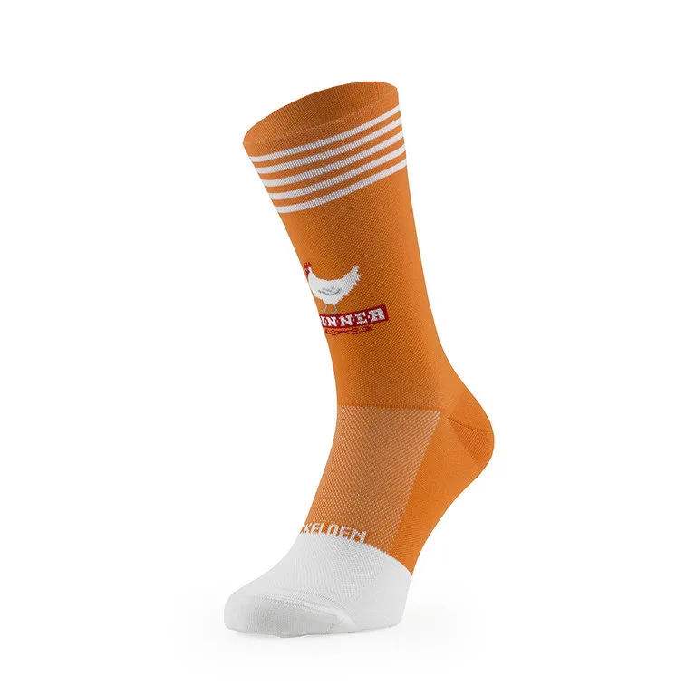 Sockeloen Fietsokken winner winner chicken dinner