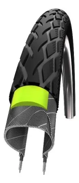 Schwalbe btb Marathon G-Guard 28 x 1 1/2 zw refl Zwart