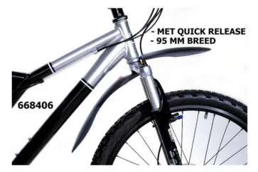 Sks Spatbord voor ATB Shock-blade 26" Opdruk ook voor verende voorvork ZWART
