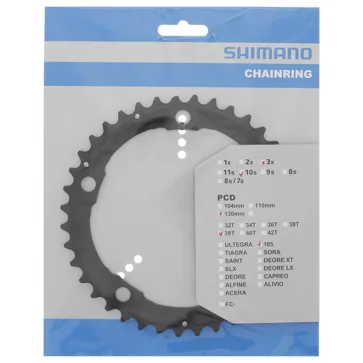 Shimano Kettingblad 39T-D 105 BLACK