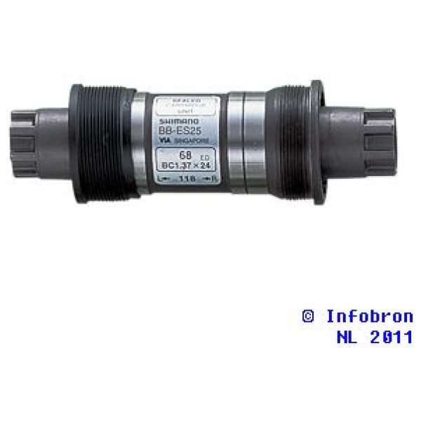 Shimano Shim trapas 68/121 BSA octalink Grijs