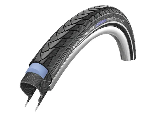Schwalbe btb Marathon Plus 28 x 1 1/2 zw refl Zwart - Afbeelding 2