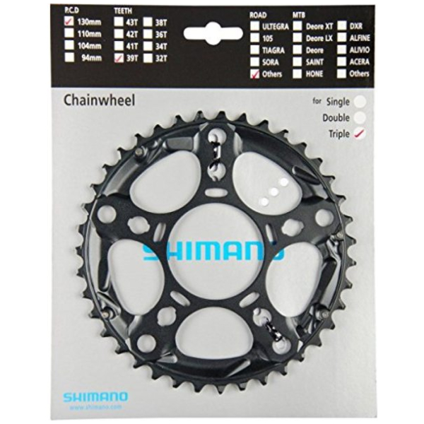 Shimano Kettingblad 39T-D ZWART