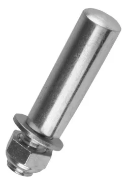 Algi crankspie 9.5x43mm ZILVER