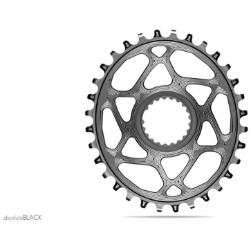 Absolute Black Ab tandwiel 32 tands shim xtr 9100 dm ovaal BLACK