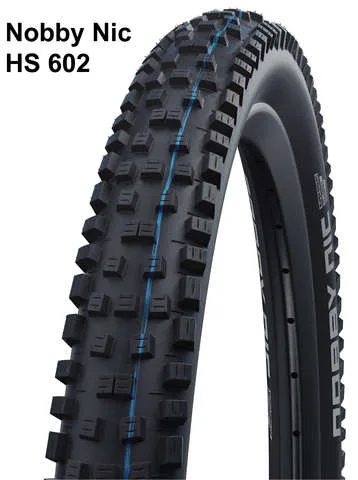 Schwalbe btb Nobby Nic Evo SuperTrail 29 x 2.60 zw Zwart