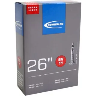 Schwalbe bnb SV11 Extra Light 26 x 3/4 - 1.00 fv 6 Zwart - Afbeelding 3