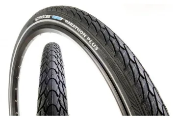 Schwalbe btb Marathon Plus 26 x 3/8 zw refl Zwart