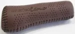 Gazelle Handvat 132mm aero leder links bruin goldline