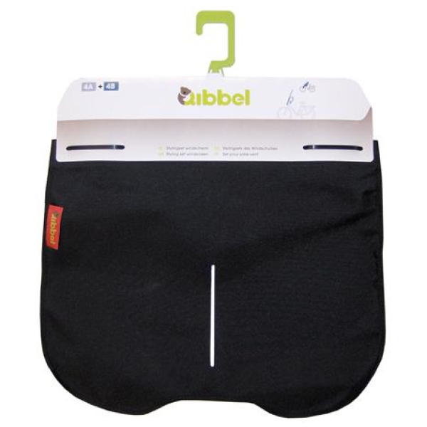 Qibbel windschermflap zw Zwart