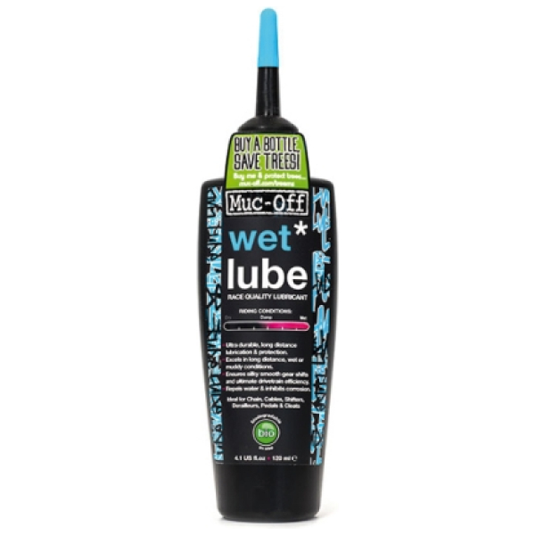 Muc Off Muc-off wet lube kettingolie 120ml Zwart