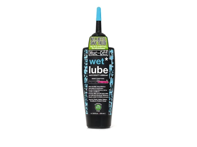Muc Off Muc-off wet lube kettingolie 120ml Zwart