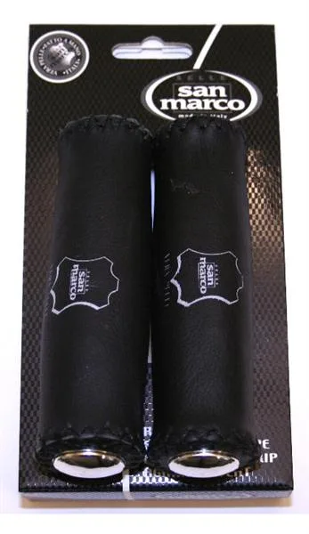 Selle San Marco HANDVAT SM BIO LEER ZW MM STEL Zwart