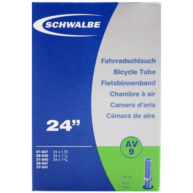 Schwalbe bnb AV9 24 x 1 1/8 - 1.75 av 40mm Zwart