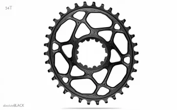 Absolute Black Ab tandwiel 34 dm ovaal sram boost BLACK