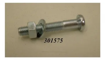 Merkloos Zadelpenbout M8x35 cpl Chroom