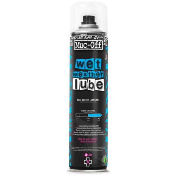 Muc Off Muc-off wet lube spuitbus 400ml Zwart