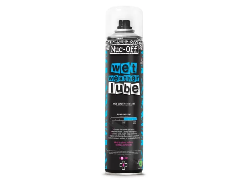 Muc Off Muc-off wet lube spuitbus 400ml Zwart