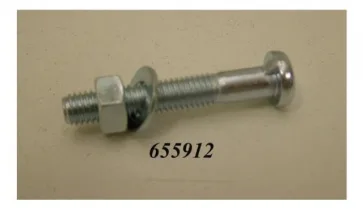 Merkloos Zadelpenbout M8x50 cpl Chroom