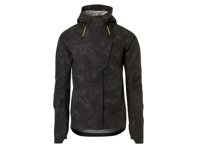Agu tech rain jacket commuter men reflection Maat: Zwart