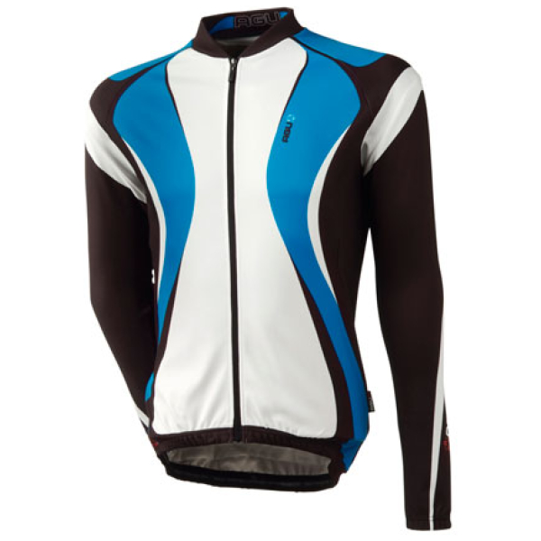 Agu Shirt lm osero/wit Blauw