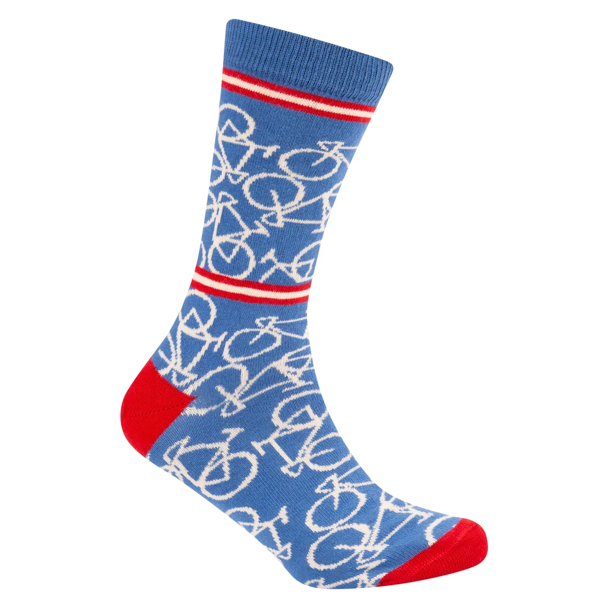 Le Patron Bicycle socks riviera blue Blauw