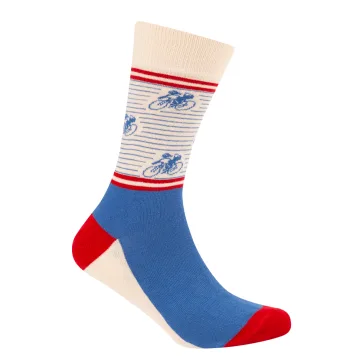 Le Patron Vintage Cyclist riviera blue Blauw