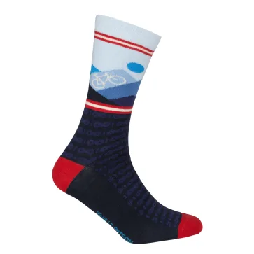 Le Patron Mountain socks dark blue Donkerblauw