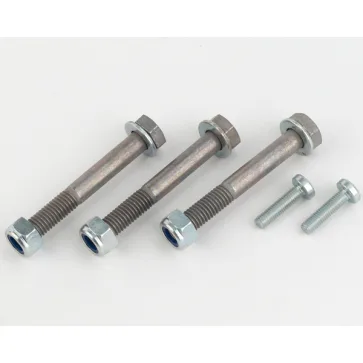 Bosch Schroevenkit drive unit, 3 x bevestigingsschroeven incl. schijf en moer en 2 x Zilver