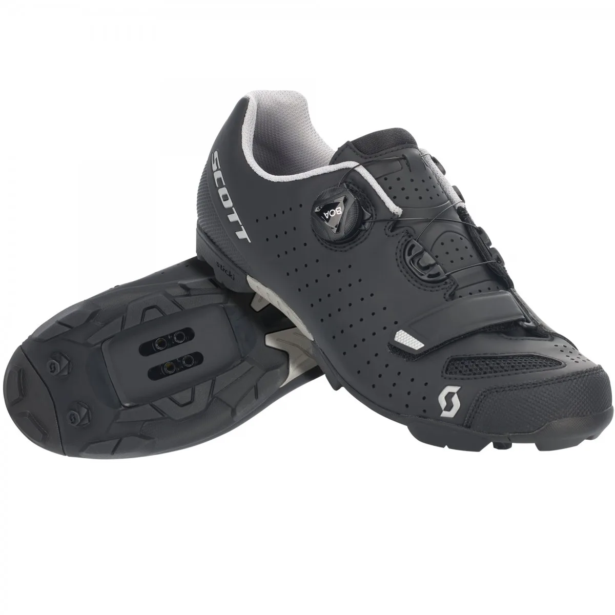 Scott SCO Shoe Mtb Comp Boa mt bk/silver Matt Black/silver