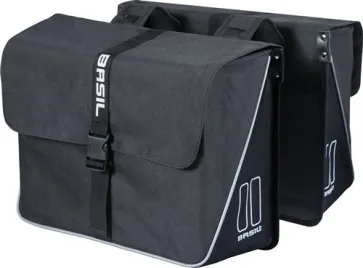 Basil fietstas dubbel Forte Black