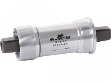 Sunrace trapas 68/132mm BSA alu Zilver