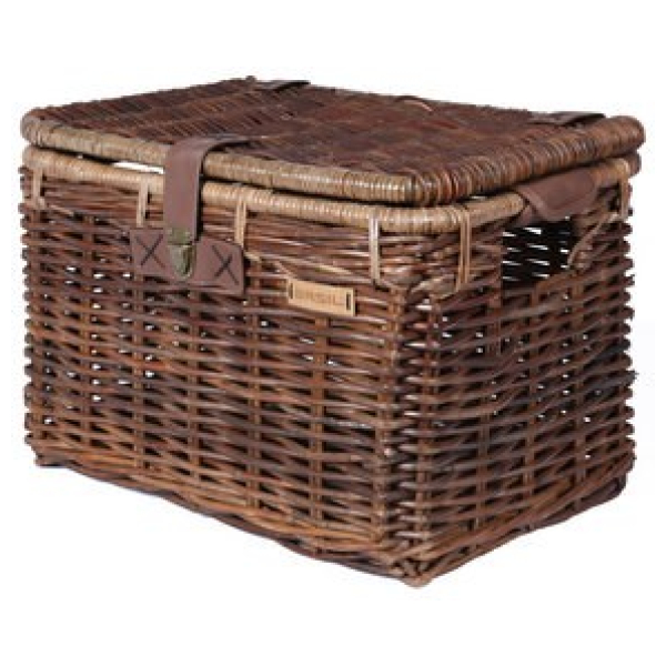 Basil mand riet Denton + deksel brown NATURE BROWN