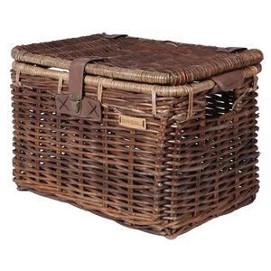 Basil mand riet Denton + deksel brown NATURE BROWN