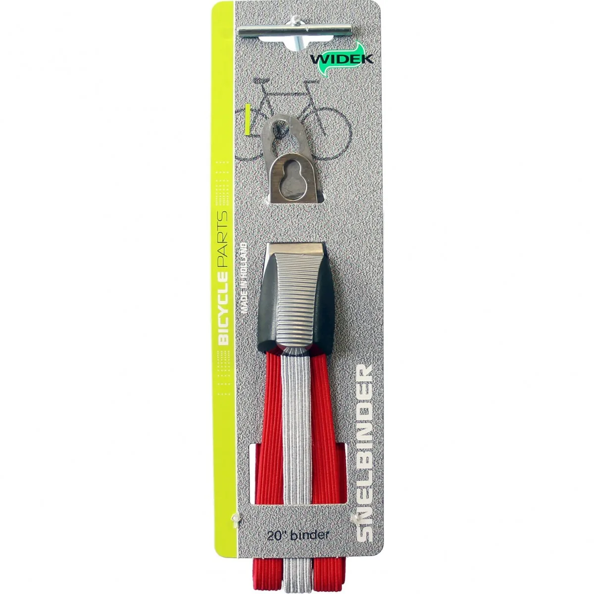 Widek triobinder 20 zi/rd Zilver/Rood