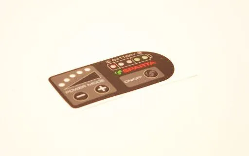 Sparta EBP STICKER E-MOT 24V DISPLAY SPA ZW Zwart