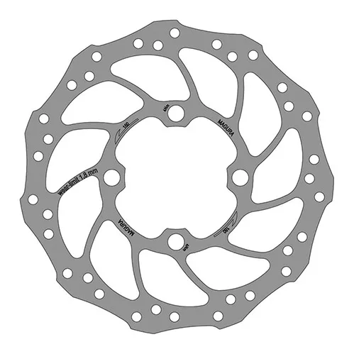 Magura REMD MAG SCHIJF STORM ROHLOFF 4GTS 160MM ZI Zilver
