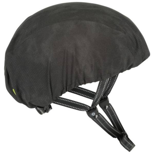 Agu compact rain helmet cover commuter reflection Zwart