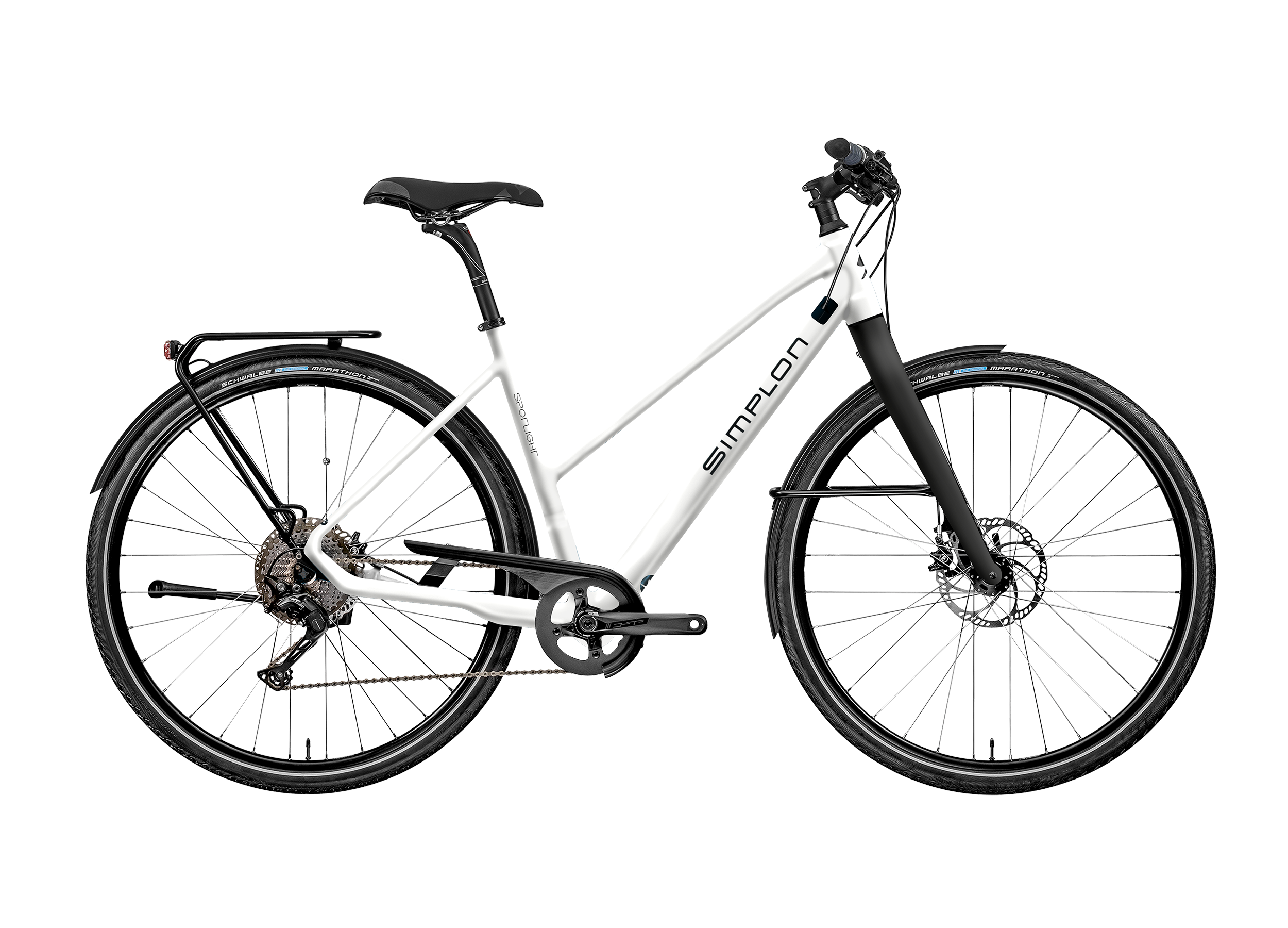 Simplon Spotlight Trekking II Deore-30 Disc Pearlwhite Glossy/Black Matt