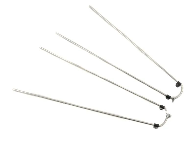Merkloos Spatb draadstang pad 45mm set Zilver