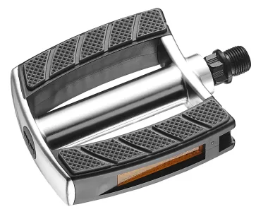 on pedalen SP-828 alu op krt Zilver