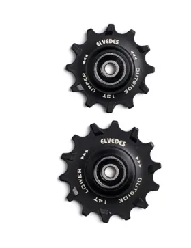 Elvedes derailleur wieltjes Sram 1x12t +1x14t Zwart