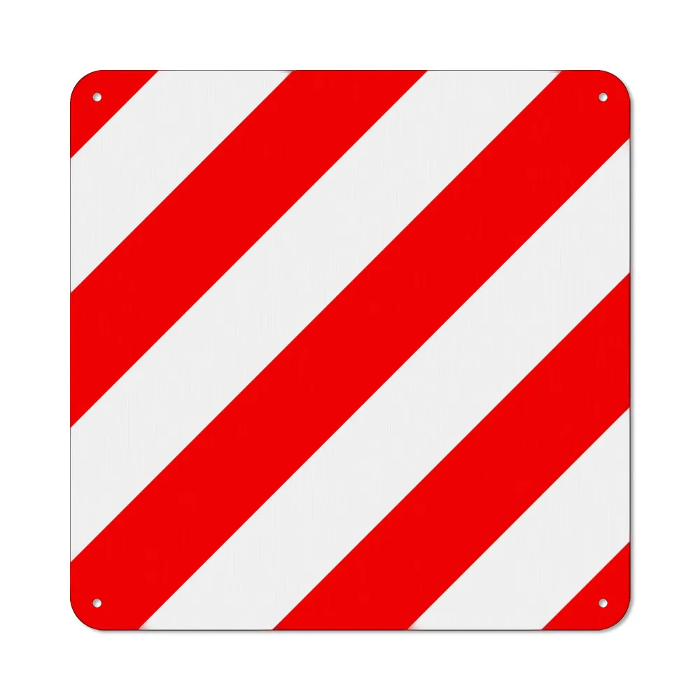Ds Covers HOESD DS STAR WAARSCHUWINGSBORD 50X50 ROOD/WIT