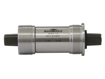 Sunrace trapas 68/127mm BSA alu Zilver/Zwart